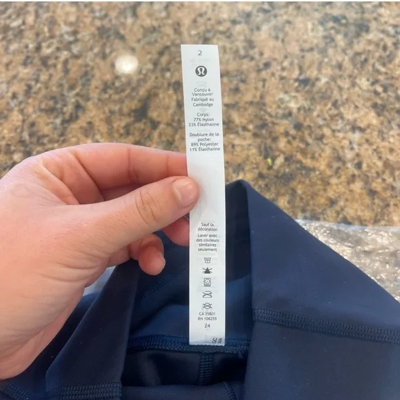 NWT Lululemon Wunder Train High Rise Short 8" true navy blue - Picture 11 of 16